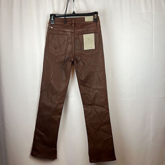 Hudson Jeans Barbara High-Waist BootCut Jeans -Coated Tortoise- Size 24 - Picture 7 of 13